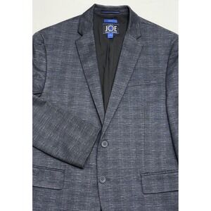 JOE Joseph Abboud Charcoal Gray Plaid Performance Sport Coat XL Slim Fit (44R)